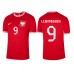 Tanie Strój piłkarski Polska Robert Lewandowski #9 Koszulka Wyjazdowej MŚ 2022 Krótkie Rękawy